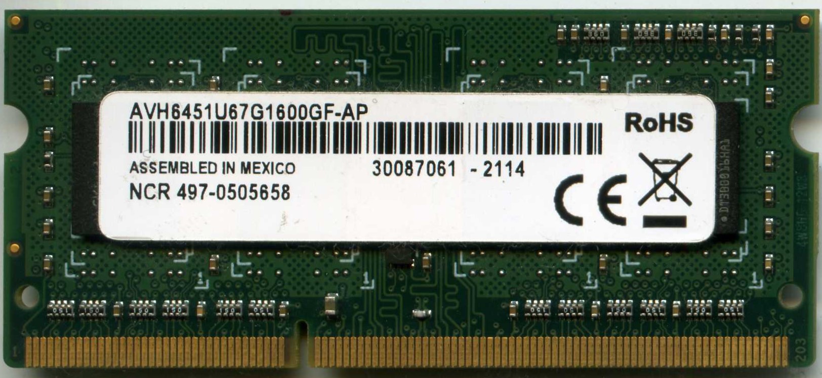 Оперативная память SODIMM 4Gb, DDR3 1600MHz "!"