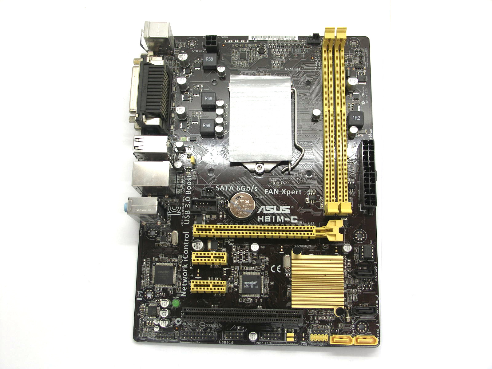 Материнская плата S-1150 ASUS H81M-C REV.1.02, H81/2DDR3/SATA/Lan/VGA/DVI-D/Sb/USB3.0/mATX "!"