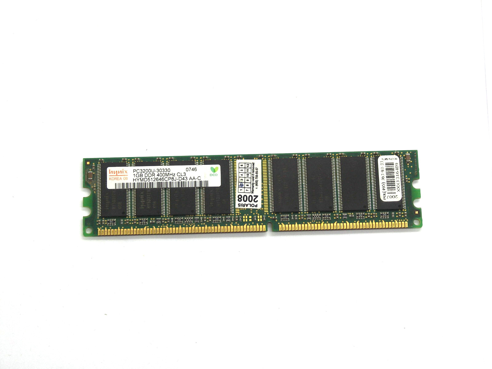 Оперативная память DIMM DDR1 1Gb PC-3200 HYNIX HYMD512646CP8J-D43 "!"