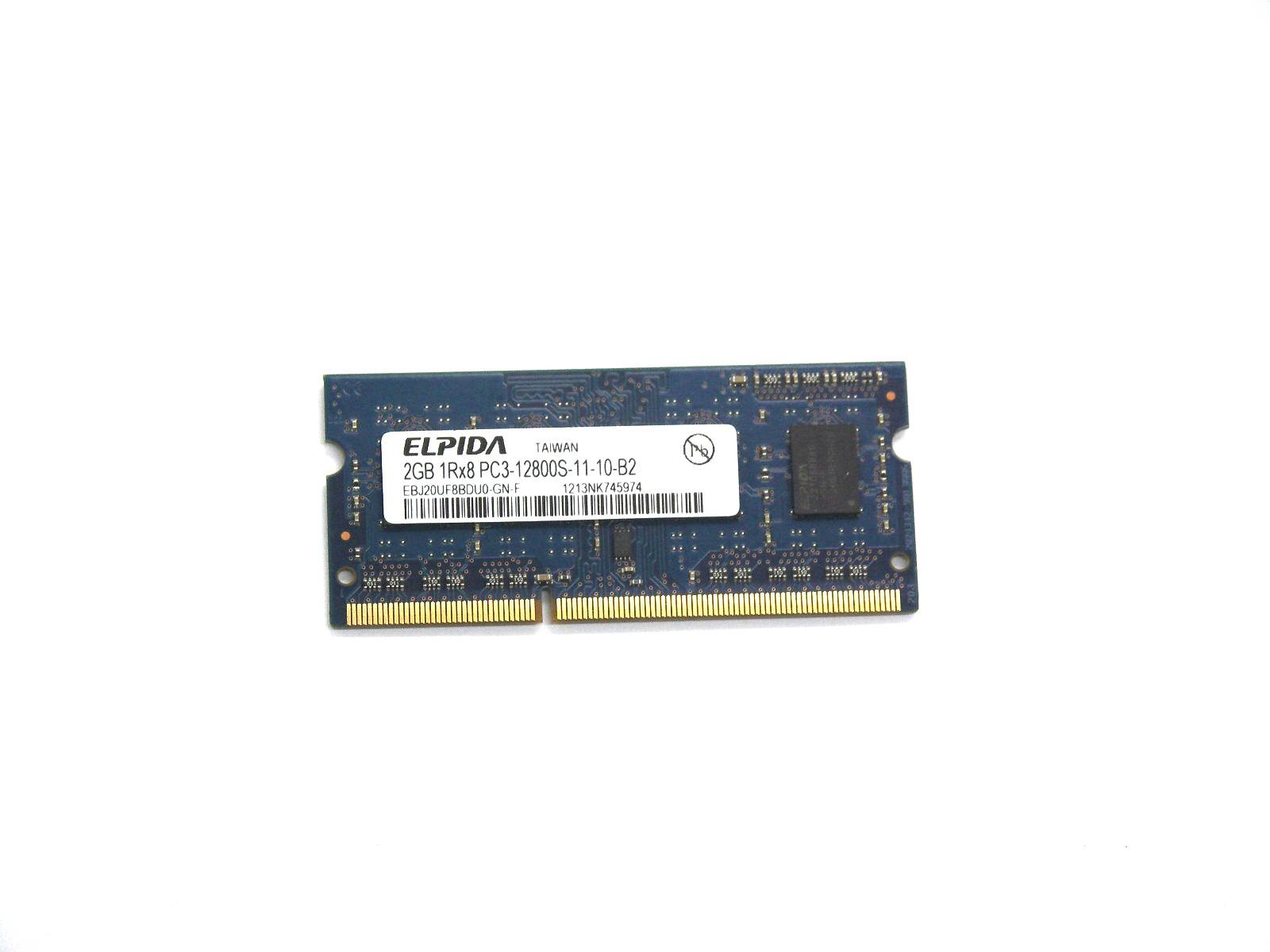 Оперативная память SODIMM 2Gb, DDR3 1600MHz, Elpida EBJ20UF8BDU0-GN-F "!"