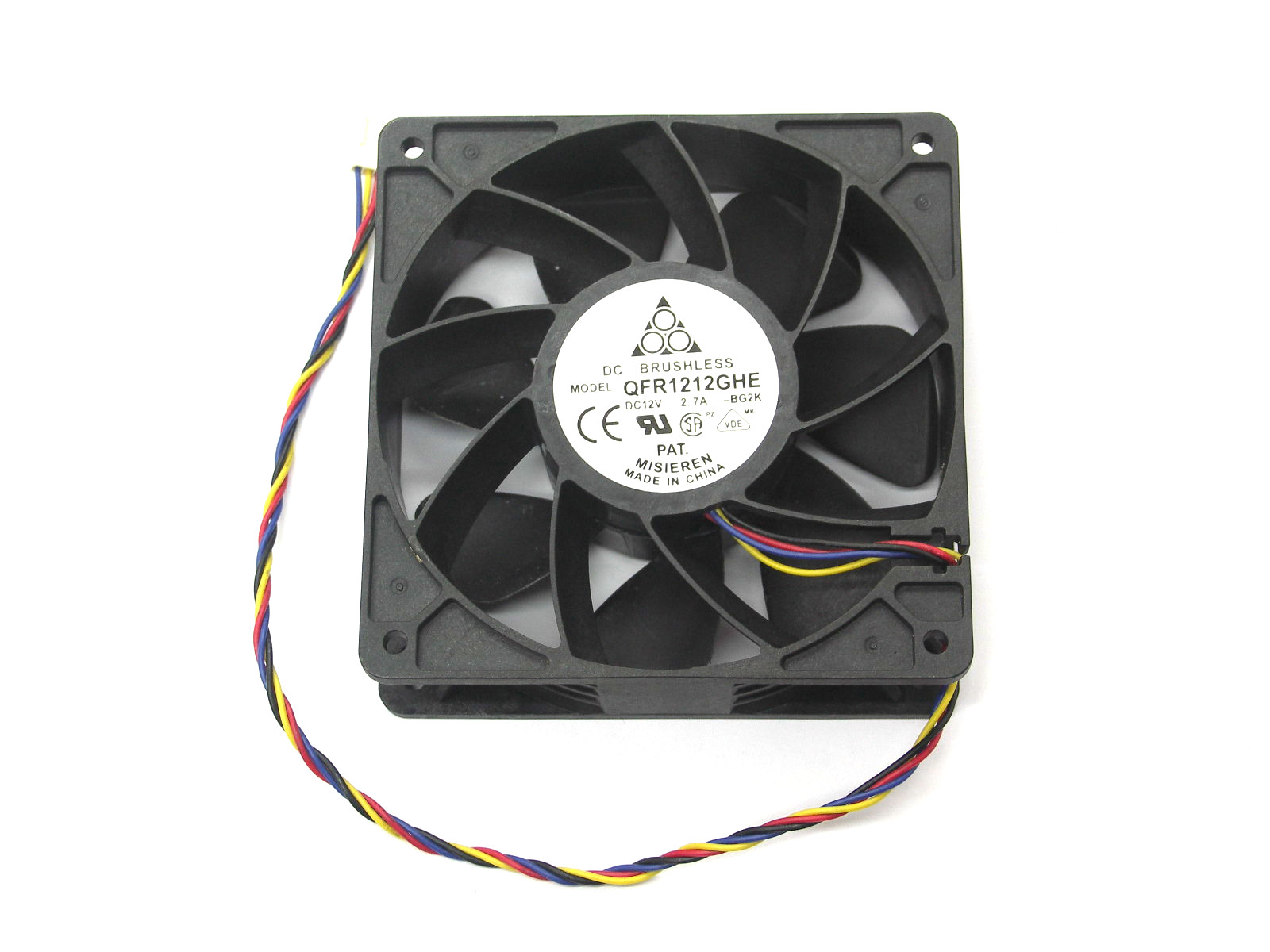 Вентилятор для корпуса DELTA QFR1212GHE 4-pin PWM 6000 об/мин 120x120x38mm "!"