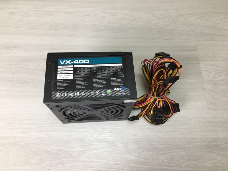 Блок питания 400W Aerocool VX-400 24+4+4/6PCI-E/2SATA/120fan ATX "!"