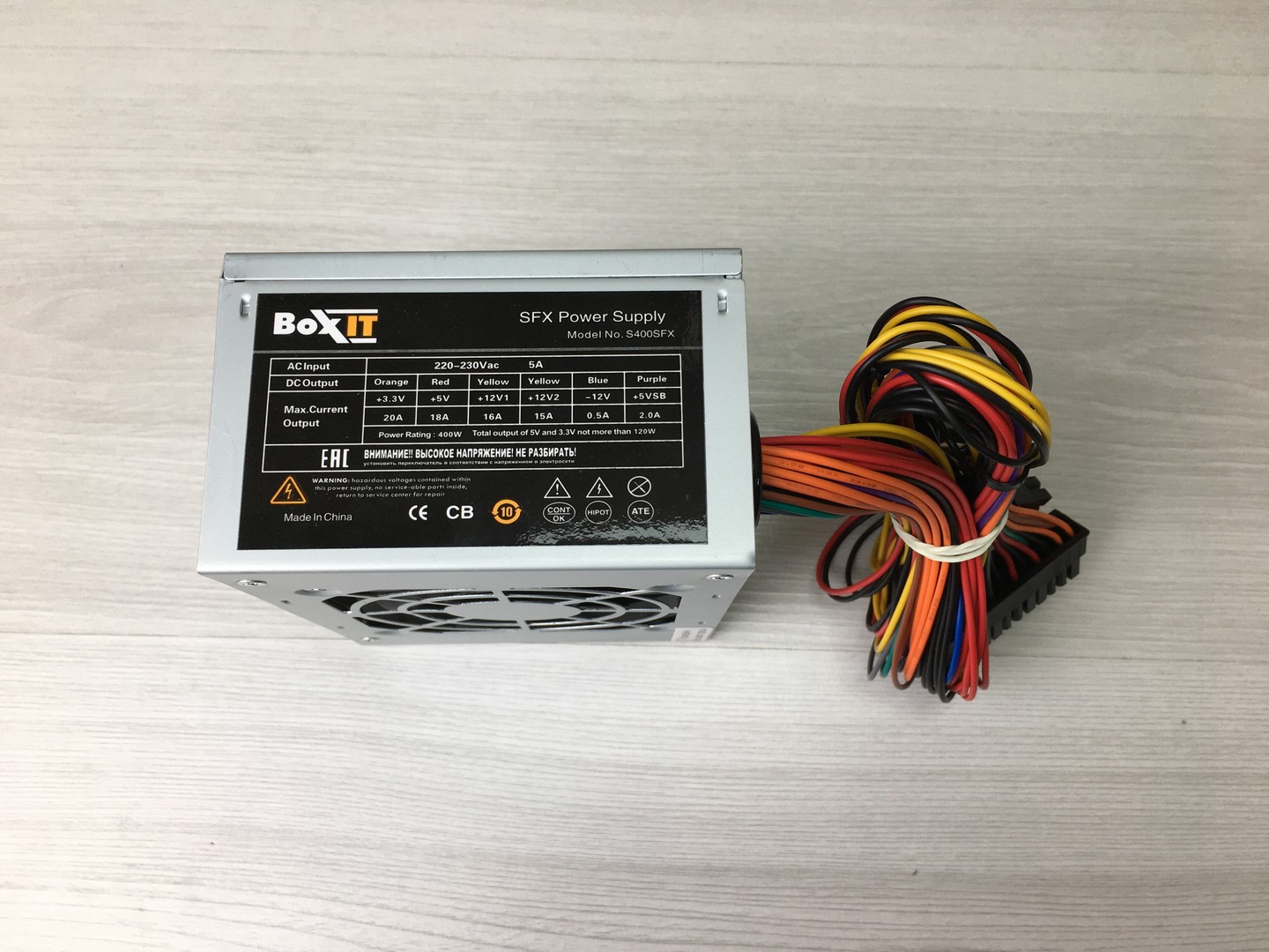 Блок питания 400W Boxit S400SFX 24+4/2SATA/80fan SFX "!"