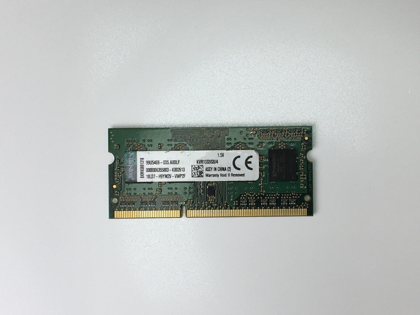 Оперативная память SODIMM 4Gb, DDR3 1333MHz, KINGSTON KVR13S9S8/4 "!"