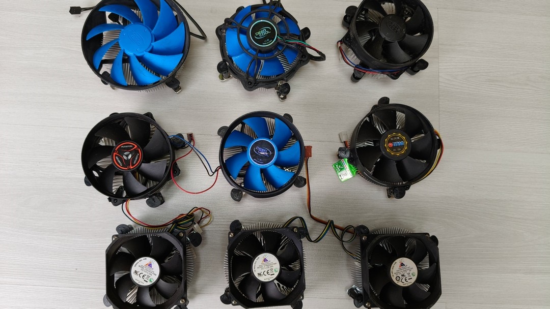 Кулер для процессора 115x, 1200 на клипсах неоригинал алюминий "!"