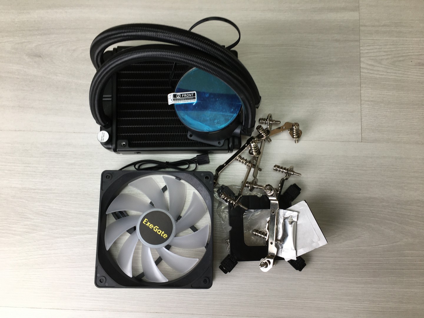 Устройство водяного охлаждения, ExeGate BlackWater-120V2.PWM.RGB "!"
