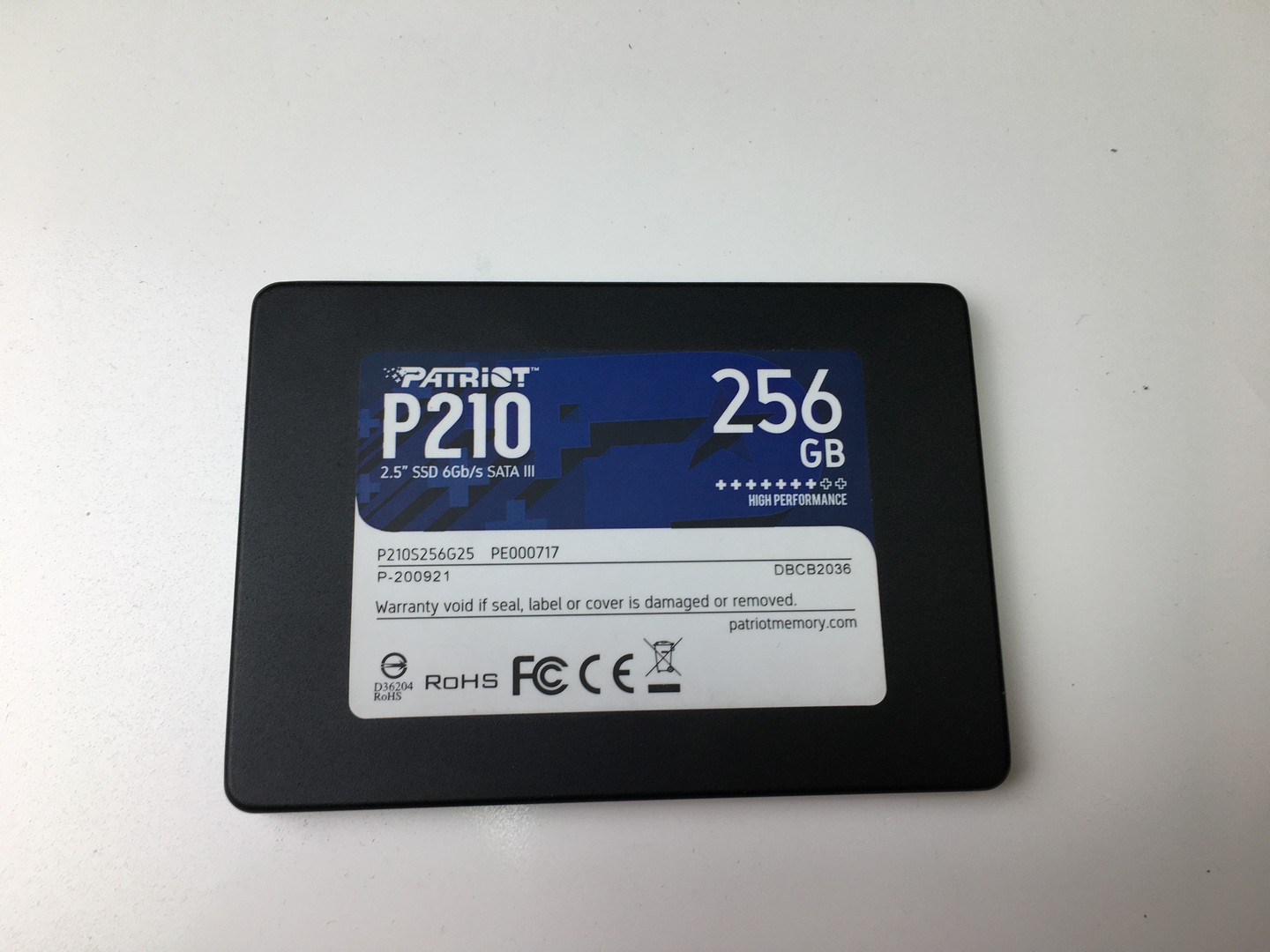 Накопитель SSD 256Gb Patriot P210 P210S256G25 SATA III "!"