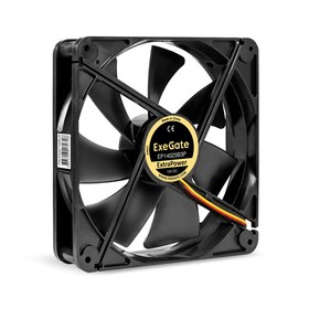 Вентилятор для корпуса Exegate EP14025B3P, 140x140х25 mm, 3 pin,двойной шарикоподшипник<EX297100RUS>
