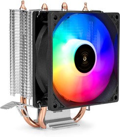 Кулер для процессора Exegate EEXX200-PWM.RGB Wizard, 1954/1851/1700/1200/115x/AM4/AM5, Al+Cu 95W, EX299659RUS