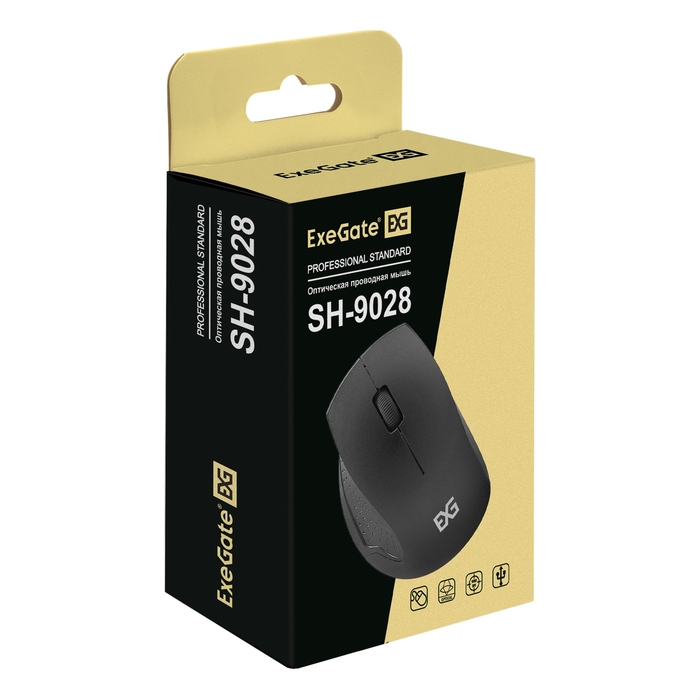 Мышь Exegate SL-9063 Professional Standart, USB, black EX298898RUS