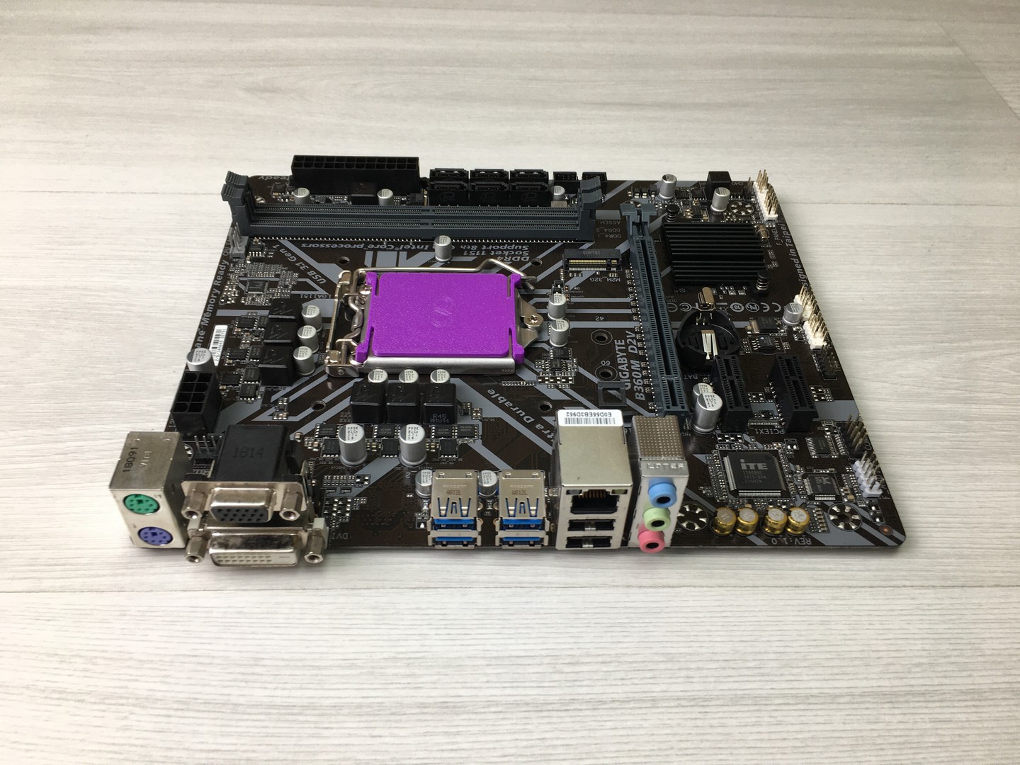 Материнская плата S-1151 Gigabyte GA-B360M-D2H rev 1.0, B360M/2xDDR4/M.2/VGA/DVI/mATX "!"