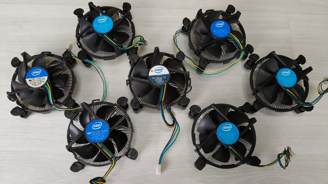 Кулер для процессора 115x, 1200 Intel оригинал алюминий "!"