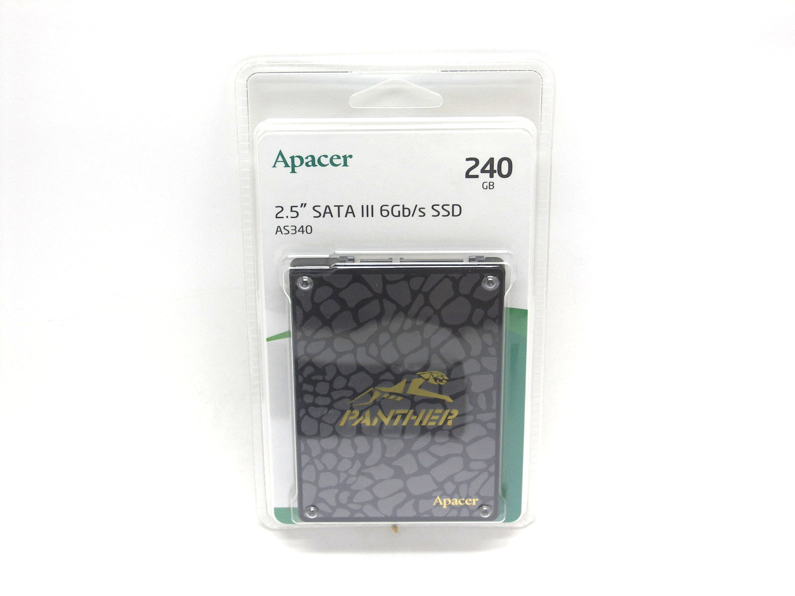 Накопитель SSD 240Gb Apacer AS340 Panther Client, AP240GAS340G-1, 2.5" SATA III