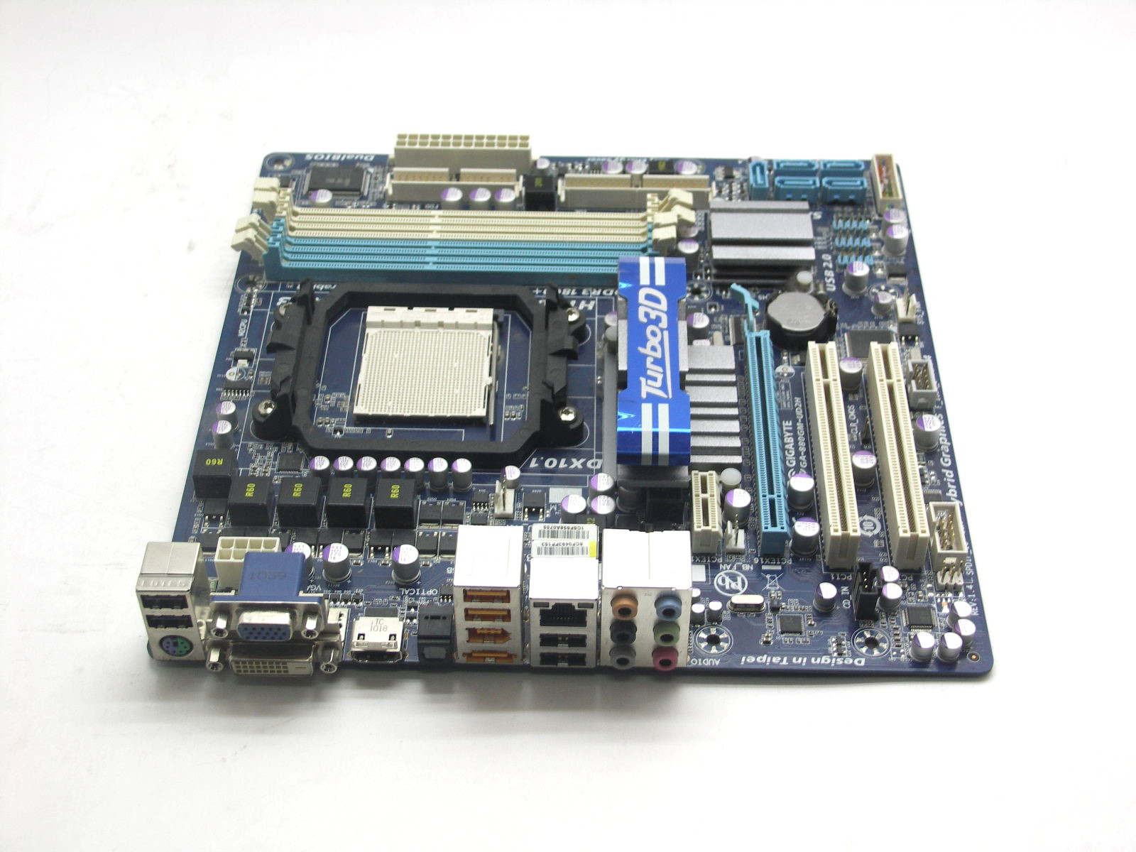 Материнская плата S-AM3 Gigabyte GA-880GM-UD2H, AMD880/SVGA/DVI/HDMI/4DDR3/Sb/Lan/mATX "!"