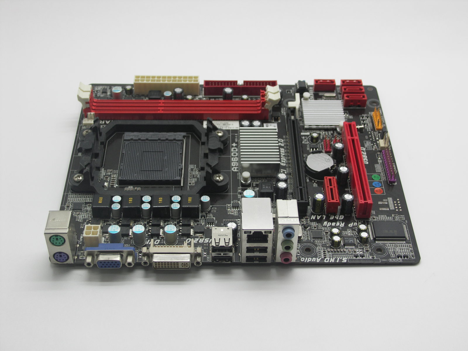Материнская плата S-AM3+ Biostar A960D+ AMD760/2xDDR3/VGA/DVI/Lan/Sb/mATX "!"