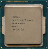 Процессор Intel Core i3-4130 3.4 Ghz, Socket 1150/3Mb/2x, 4x, Core/HD4400, SR1NP MALAY "!"
