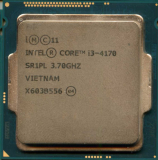 Процессор Intel Core i3-4170 3.7 Ghz, Socket 1150/3Mb/2x, 4x, Core/HD4400, SR1PL VIETNAM "!"