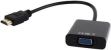 Переходник HDMI вход - VGA выход Flum A-HM-VGAF-0/15M 19M/15F, провод 15 см