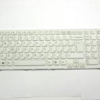 Клавиатура для Sony Vaio VPC-EH белая, рамка, KBD-SO-54
