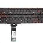 Клавиатура для Acer Nitro AN515-54, AN715-51 черная, нопки красные, с подсветкой, KBD-AC-68