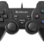 Джойстик Defender Omega USB 12 кн.2 стика черный