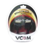 Кабель DVI-D dual link VCOM 25M/25M, 1.8m, экран, феррит. кольца