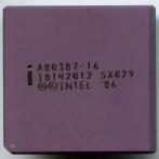 Сопроцессор 387 Intel DX-20 A80387DX-16 SX0104 noLogo Malay керамика "!"