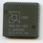 Процессор 286 AMD 16MHz N80L286-16/S Malay 68-pin PLCC "!"
