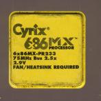 Процессор Socket-7 Cyrix 6X86MX-PR233 75Mhz Canada золото "!"