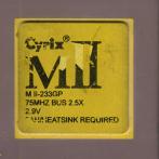 Процессор Socket-7 Cyrix MII-233GP 75Mhz золото "!"