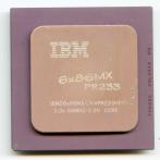 Процессор Socket-7 IBM 6x86MX PR233 66MHz, IBM26x86MX-CVAPR233HF, коричневый "!"