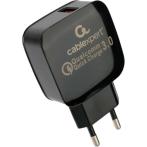 Сетевое зарядное устройство Cablexpert MP3A-PC-41 18Вт 3A QC3.0 быстрая зарядка черный пакет