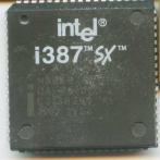 Сопроцессор 387 Intel SX-16-25 N80387SX-16-25, A4, USA пластик "!"