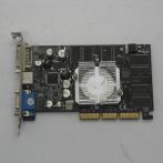 Видеокарта GeForce FX5500 128Mb AGP TV-out без вентилятора. С окислами.Стратует "!"