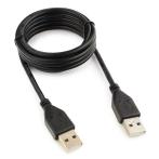 Кабель USB 2.0 AM/AM 1.8м Gembird/Cablexpert Pro, CCP-USB2-AMAM, экран, черный