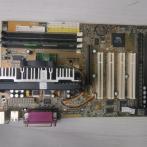 Комплект Slot-1 Acorp 6VIA81P +Процессор Slot-1 Intel Pentium III-600/512/100/2.05v Katmai SL3JM +128Mb "!"