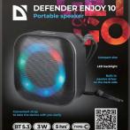 Колонки 1.0 Defender Enjoy 10 USB, bluetooth, черный