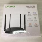 Беспроводной роутер Digma DWR-AC1202 AC1200, 10/100/1000 Мбит/с, черный