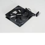 Вентилятор для корпуса CBR 120x120х25 mm, 3 pin, 25 дБ, черный <CBR-CF-12025-1200B>